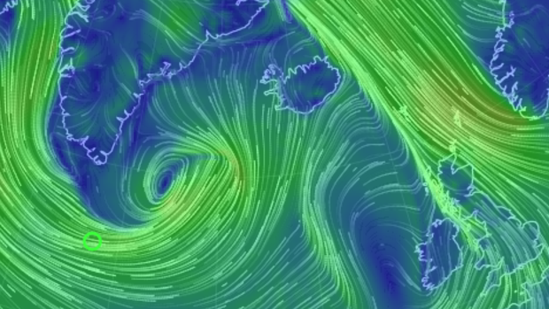 A massive storm off Greenland is likely to hammer Iceland and parts of Britain.