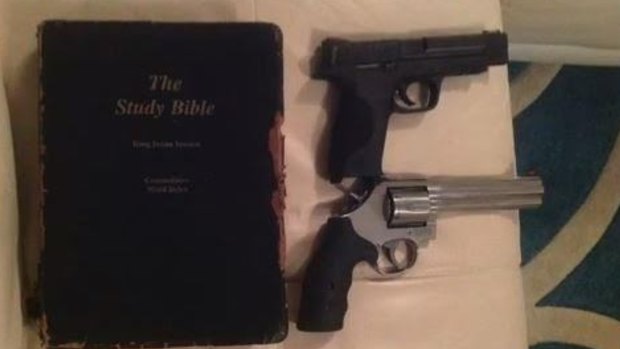 Guns and Bible.