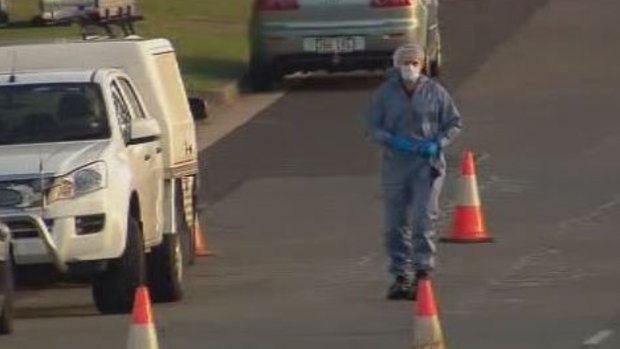 The homicide squad is investigating the shooting death of a man at Booval.