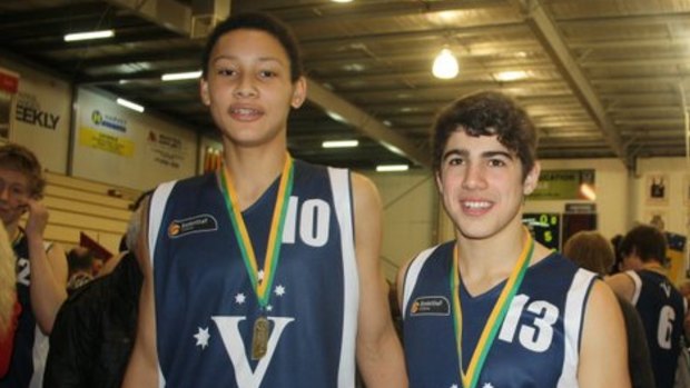 Ben Simmons and Christian Petracca represented Victoria in the under-16 Australian Junior Championships. 