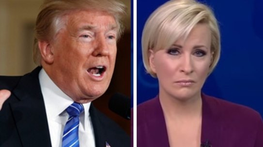 President Donald Trump and MSNBC anchor Mika Brzezinski.