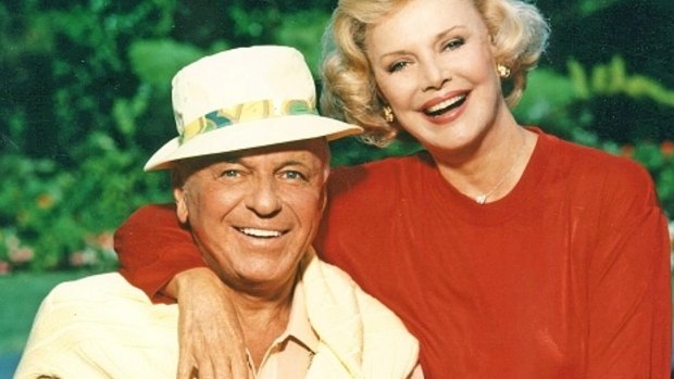 Frank Sinatra and Barbara Sinatra in 1990.