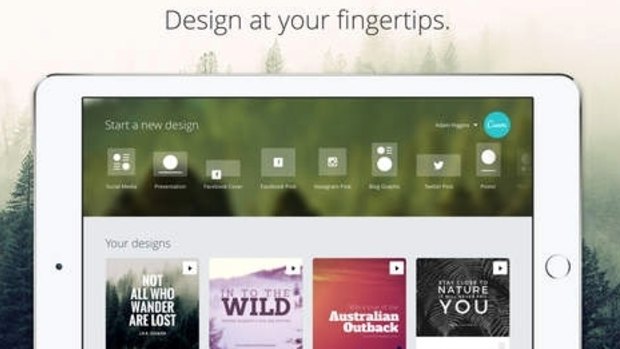 Canva's apps help advertisers and companies create banners, logos and presentations.