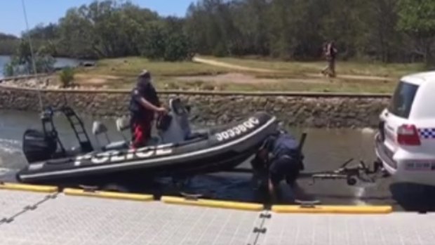 Police confirmed the search in Deep Water Bend Reserve was in relation to the missing Albion man.