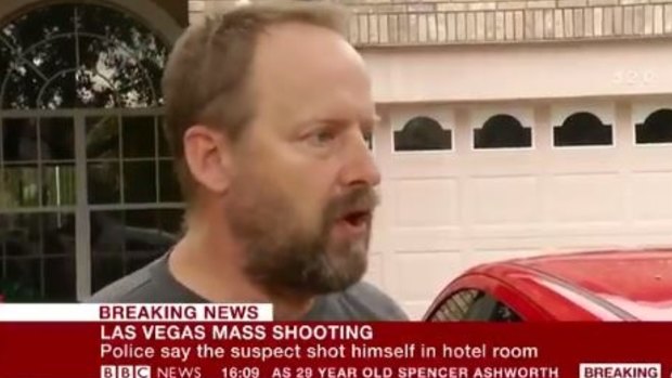 The shooter's brother Eric Paddock said his brother was a quiet retiree who owned no machine guns.