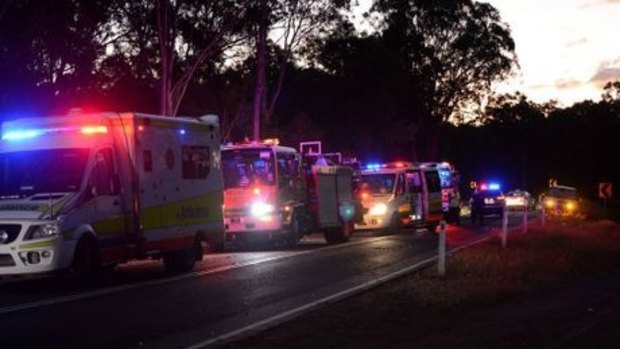 A 12-year-old girl and her 50-year-old father have died after a single car crash in Queensland's south.