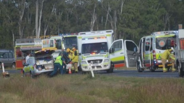 Two people have been killed in a road accident at Gatton.
