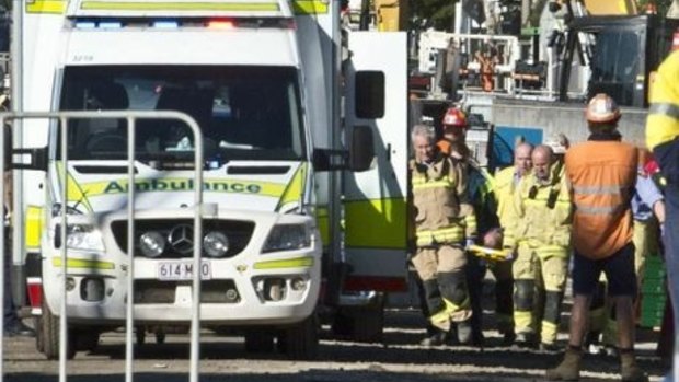 A worker is injured after an accident at a Toowoomba construction site.