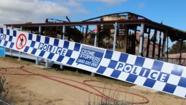 Fire investigators and police crime scene investigators are working to establish a cause of the blaze which destroyed backpacker accommodation at Thulimbah.