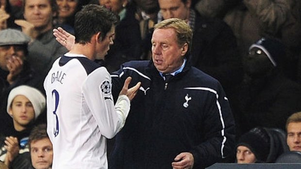 Breaking the jinx: Harry Redknapp took over Tottenham when Spurs were yet to win a game that Gareth Bale had played in.