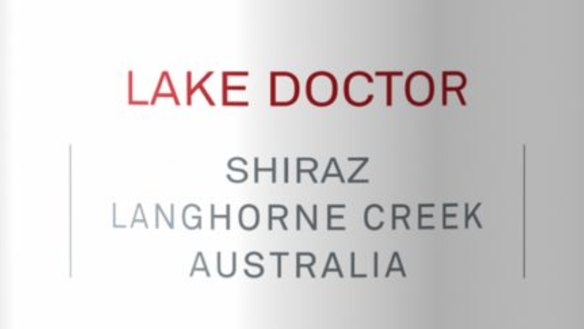 Zonte's Footstep Lake Doctor Langhorne Creek Shiraz 2014.
