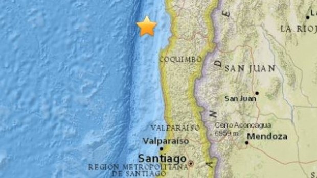 Chile's latest quake hit 93 km north-west of Coquimbo and 466 km north-west of Santiago.