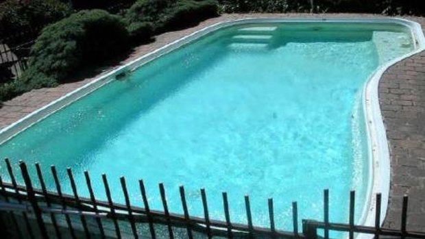 The pool in 2007 when the Spitfire Drive property was sold.
