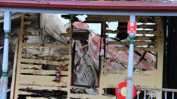 The Granite Belt backpacker hostel destroyed by fire this morning