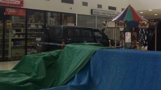 The LandCruiser was left inside the Watervale Shopping Centre.