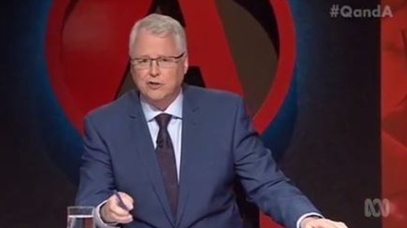 Q&A host Tony Jones ruled Zaky Mallah's comment "out of order".