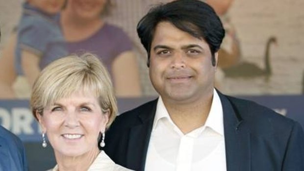 Former Liberal Party candidate for Fremantle, Sherry Sufi, with Foreign Minister and deputy Liberal leader Julie Bishop.