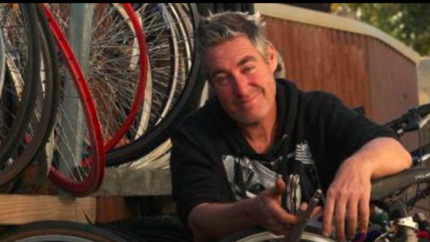 Jeremy Devereux has repaired and given away more than 1500 bikes since 2015. 