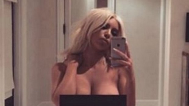 Kim Kardashian has been partial to a nude selfie.