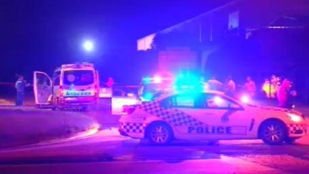 A man has died after a stabbing in an industrial area in Brisbane's south overnight.