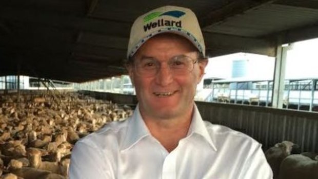 Wellard CEO Mauro Balzarini at the company feedlot in Baldivis, Western Australia.