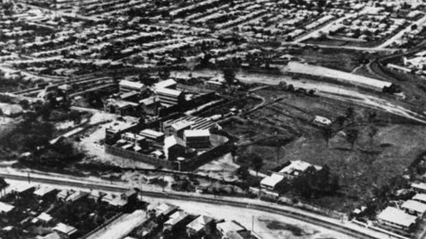 Aerial view of Boggo Road Gaol Brisbane 1929.