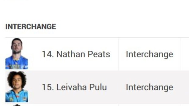 Nathan Peats, still in the blue and gold on the NRL website.