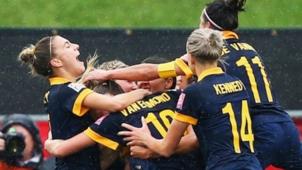 Underpaid: The Matildas get an annual wage of $21,000 from the FFA.