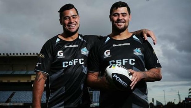 Not welcome: Andrew and David Fifita.