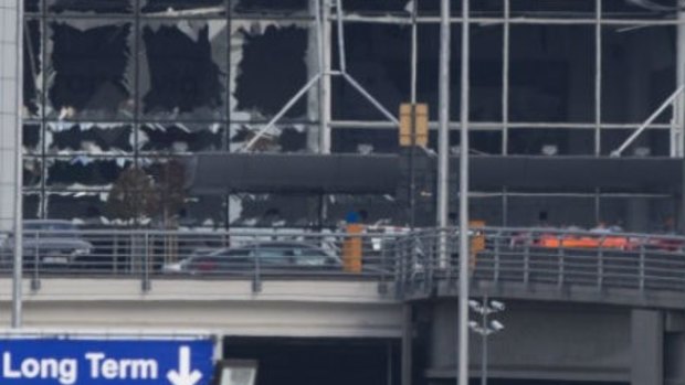 The scene at Brussels airport after the overnight bombing.