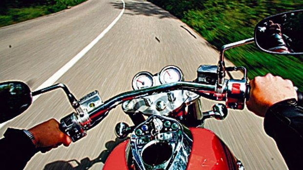 A woman died when her bike left the road in the Bunya Mountains  on Tuesday.