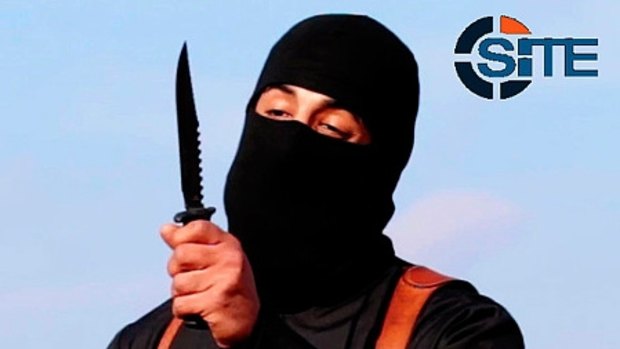 Mohammed Emwazi, known as Jihadi John, holds a knife in one of his infamous execution videos.