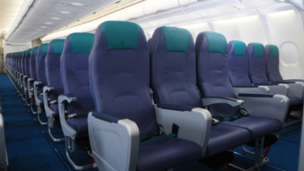 Inside CEB's Airbus A330-300.
