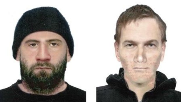Police have released computer-generated images of two men believed to be at the centre of a terrifying attempted car-jacking in Traralgon on Saturday. 