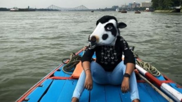 "Holy Animal meets the Holy River Calcutta'17," the photographer captioned the post.