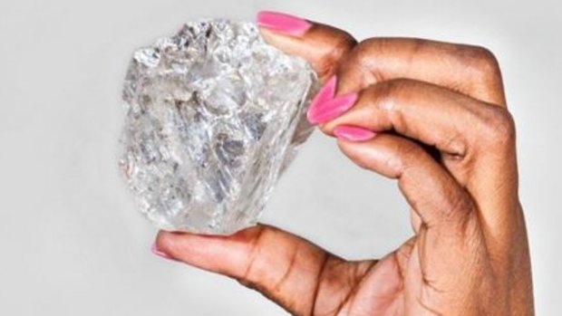 Found: a diamond as big as a fist.