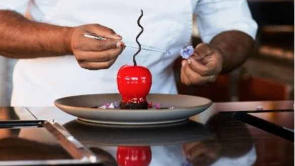 Performance art and culinary excellence collide at Eden, aboard Celebrity Edge. 