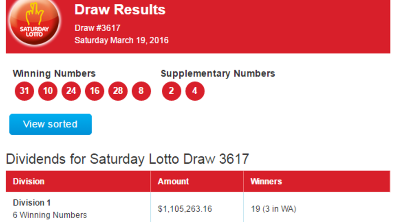 saturday lotto results 3889