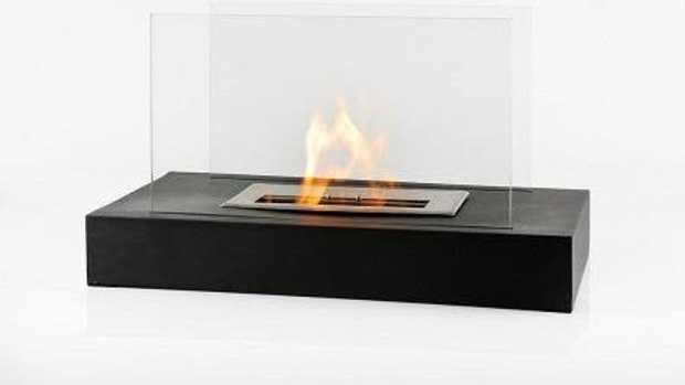 An example of a portable decorative ethanol burner.
