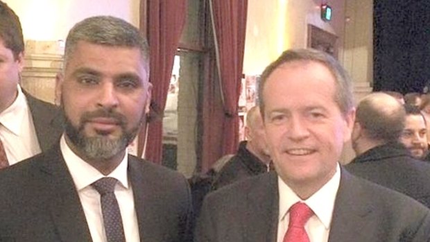 Dr Imran Syed with Labor leader Bill Shorten.