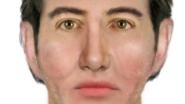 A computer generated image of a man police want to speak with over a tram sex assault in Kew on Monday.