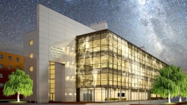 An artist's impression of the completed Sarich Neuroscience Research Institute
