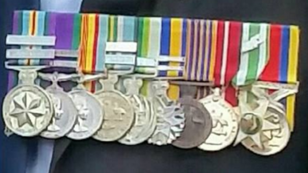 Vernon Delgado's medals - now missing somewhere in Perth.