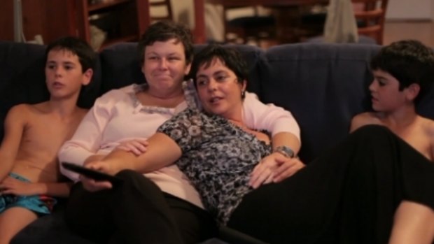 A scene from Australian documentary <i>Gayby Baby</i>, about children growing up with same sex parents.