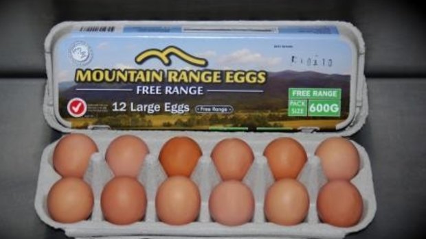 Darling Downs mountain range free range eggs were from hens permanently confined in barns.