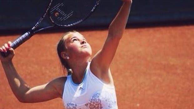 Sixteen-year-old Andrada Surdeanu was seen by a doctor during a tournament.