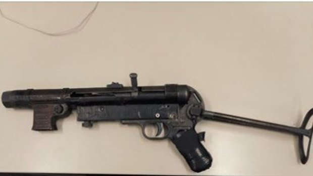 NSW Police found this submachine gun after they stopped a car on the Central Coast of NSW.