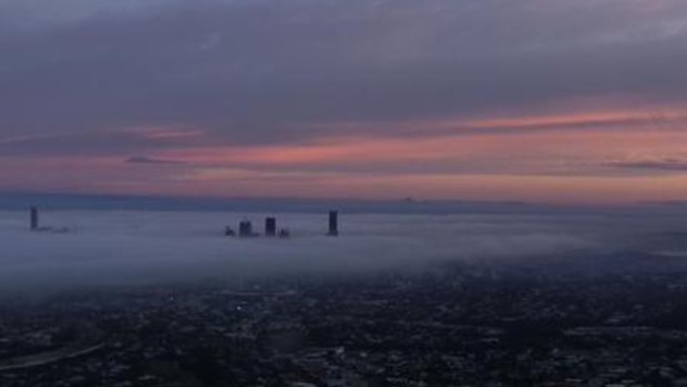 Brisbane residents have again woken to a thick blanket of fog on Thursday.