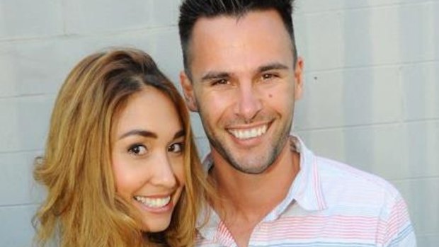 Mark Ipaviz, right, with his fiancee.