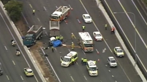 A traffic crash on Pacific Motorway has left two people dead.